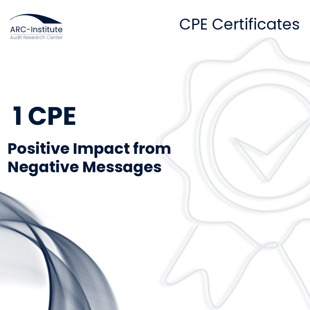 POSITIVE IMPACT FROM NEGATIVE MESSAGES