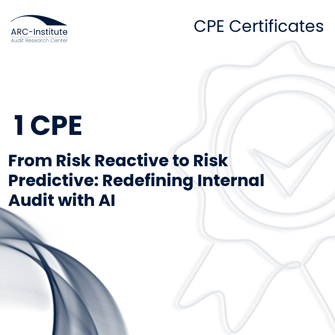 FROM RISK REACTIVE TO RISK PREDICTIVE: REDEFINING INTERNAL AUDIT WITH AI
