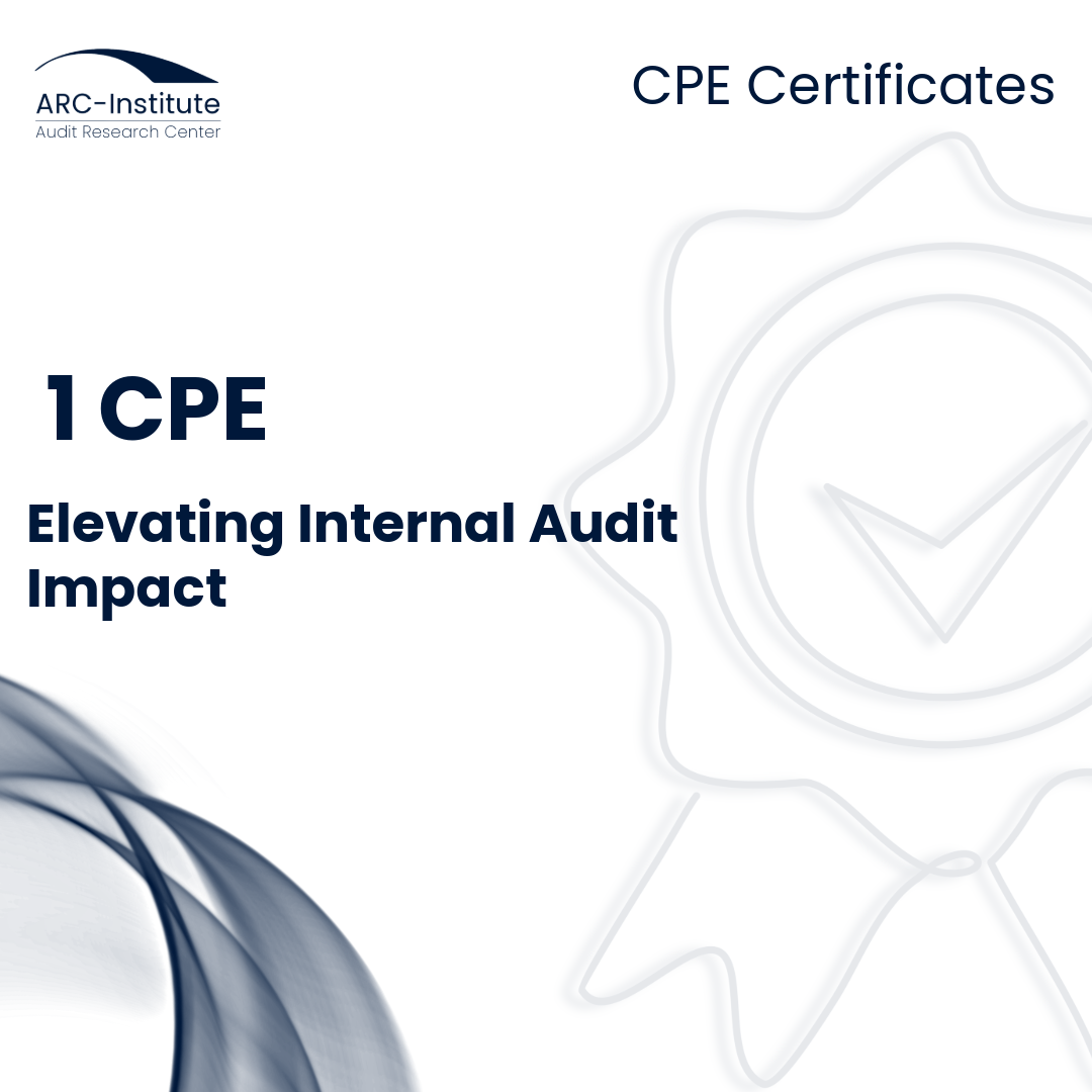 ELEVATING INTERNAL AUDIT IMPACT