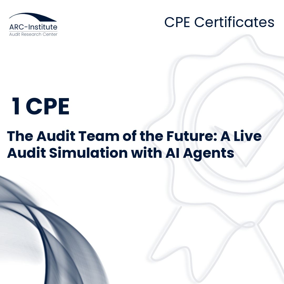 THE AUDIT TEAM OF THE FUTURE: A LIVE AUDIT SIMULATION WITH AI AGENTS