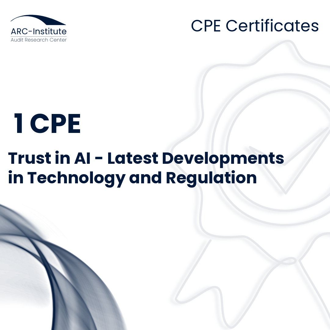 TRUST IN AI – LATEST DEVELOPMENTS IN TECHNOLOGY AND REGULATION