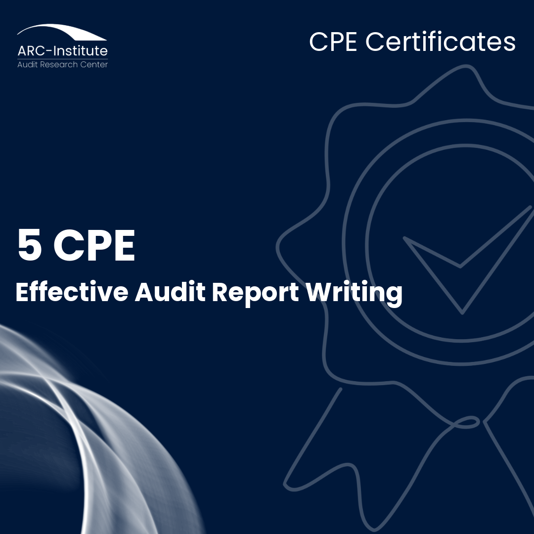 Effective Audit Report Writing